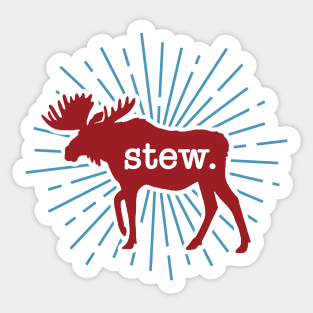 Moose Stew || Newfoundland and Labrador || Gifts || Souvenirs || Clothing Sticker